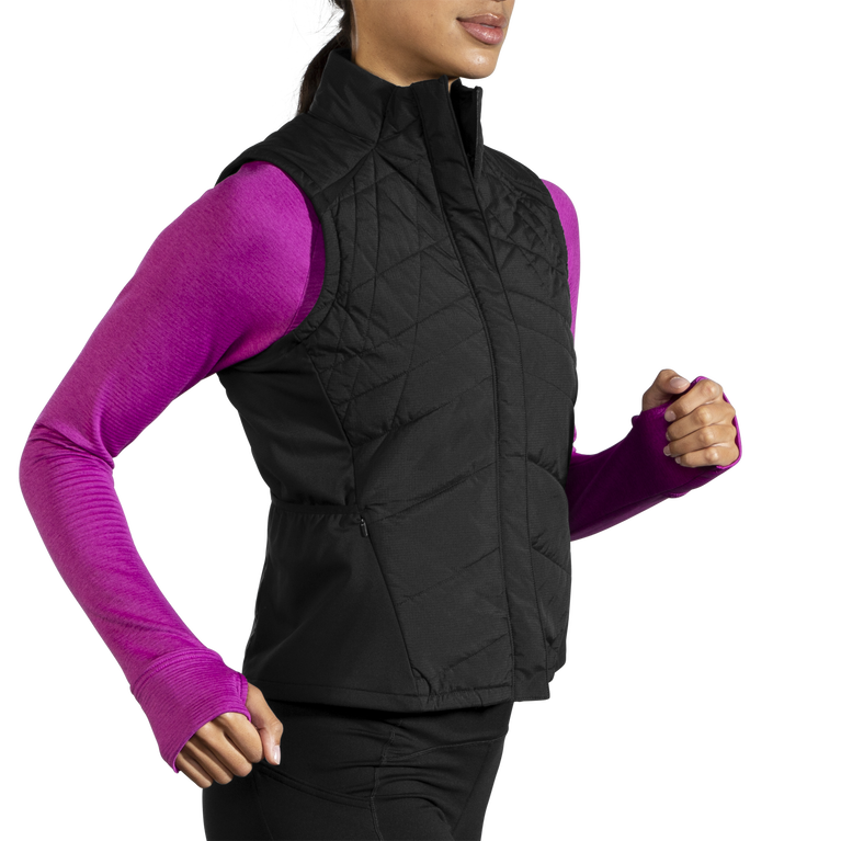 Brooks Shield אפוד היברידי נשים שחור