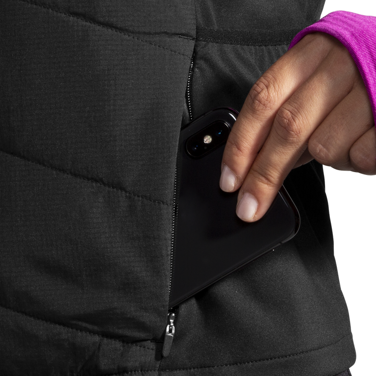 Brooks Shield אפוד היברידי נשים שחור