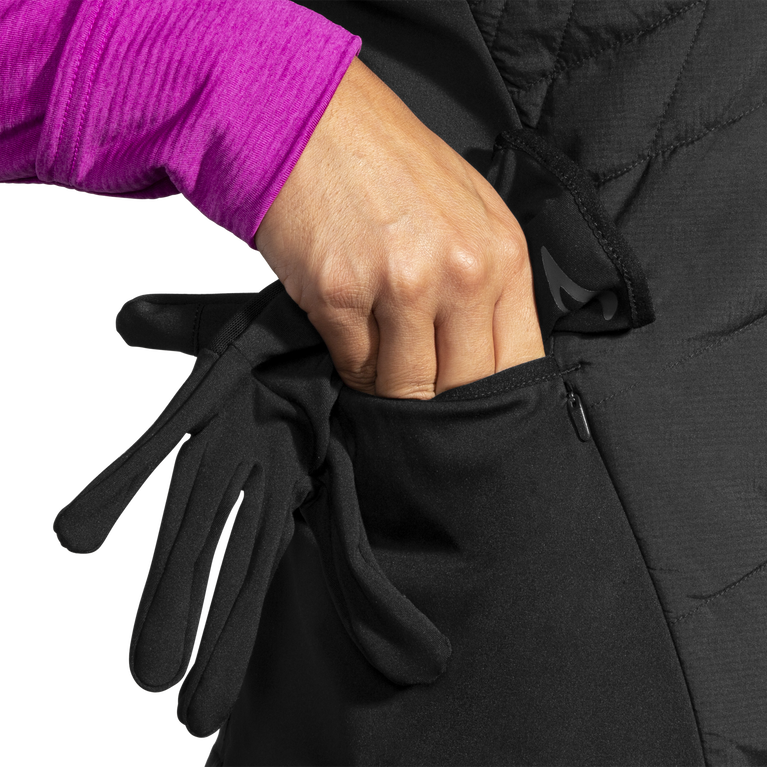 Brooks Shield אפוד היברידי נשים שחור