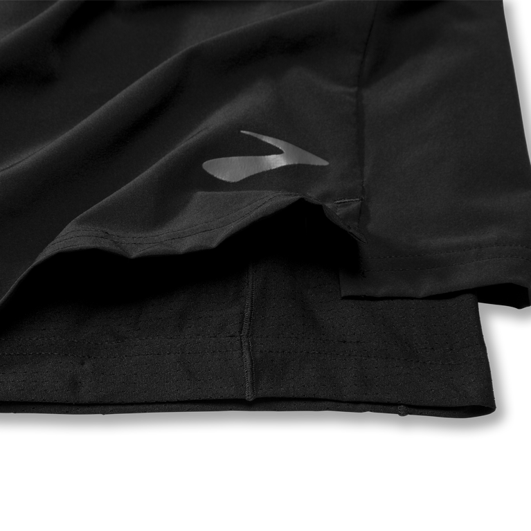 Brooks Sherpa 7 אינץ' 2 ב-1 קצר שחור