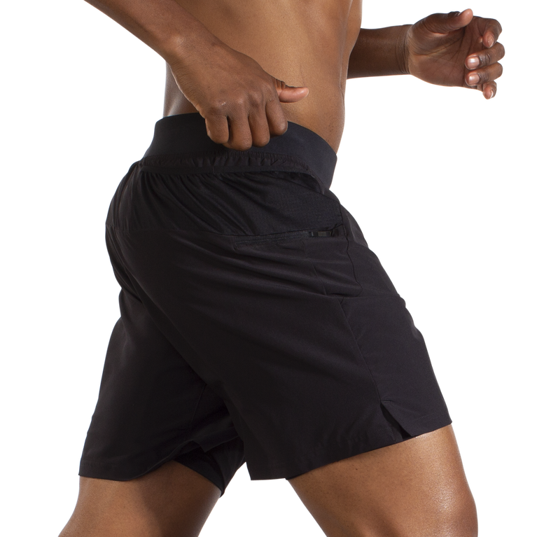 Brooks Sherpa 7 אינץ' 2 ב-1 קצר שחור