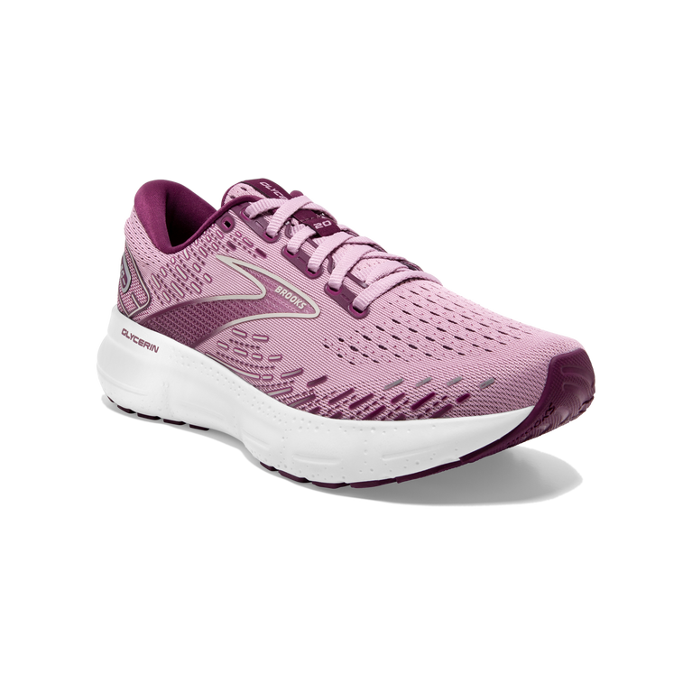 Brooks גליצרין 20 סגול-ענבים יין-אפור