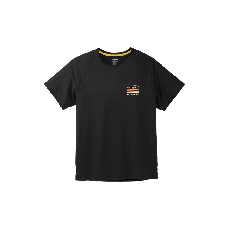 פלגים עוברים בתוך פס שחור-ספרינטר עם שרוול קצר