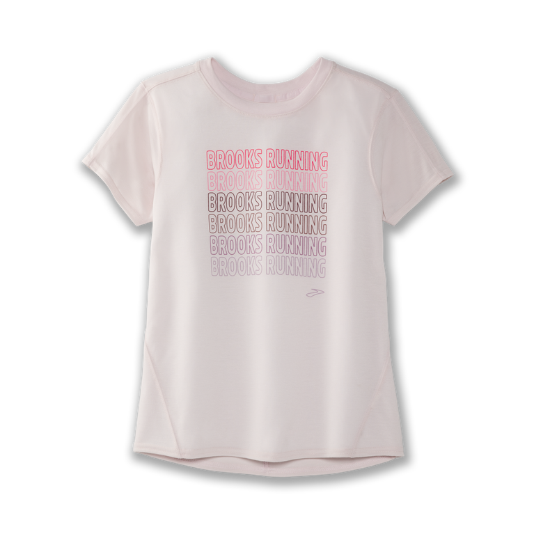 Brooks מרחק גרפי שרוול קצר ורדים-ברוקס פועל