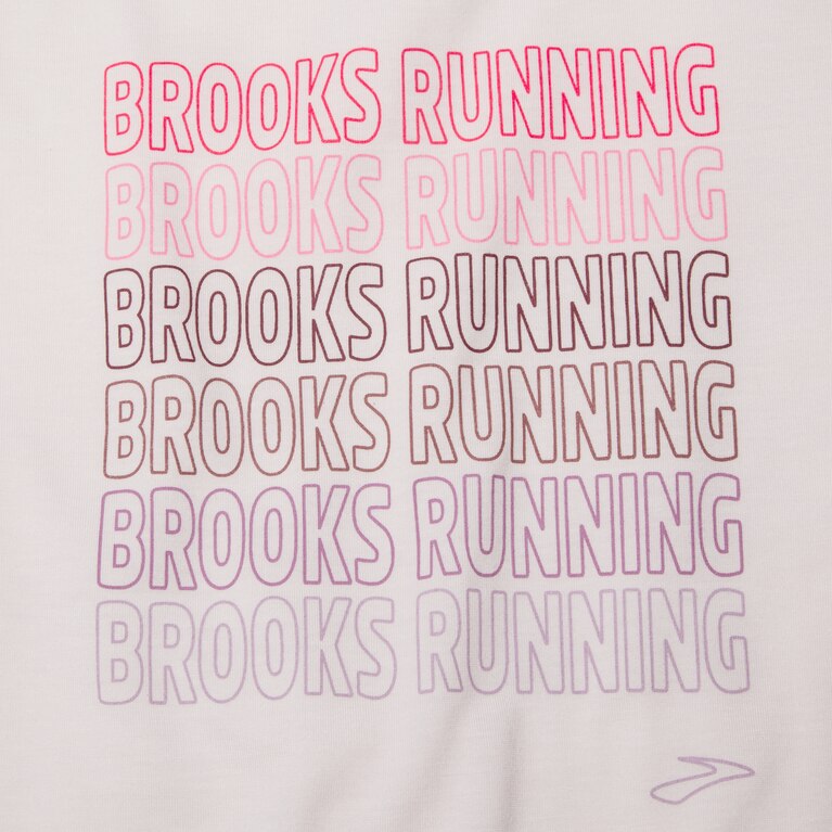Brooks מרחק גרפי שרוול קצר ורדים-ברוקס פועל