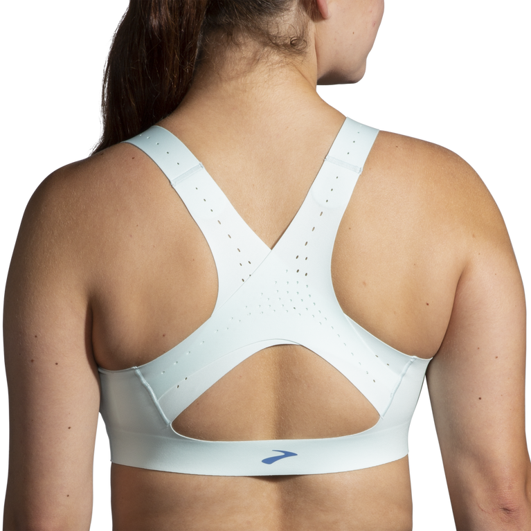 Brooks Dare Zip Run חזיית 2.0 קרח כחול-חי צהבהב