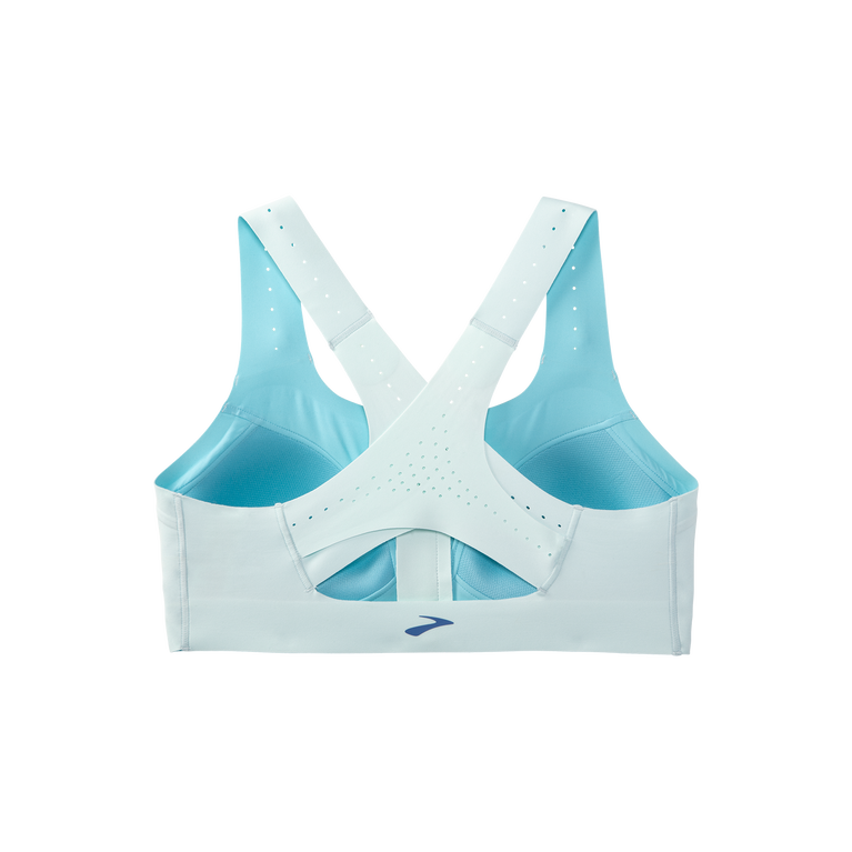 Brooks Dare Zip Run חזיית 2.0 קרח כחול-חי צהבהב