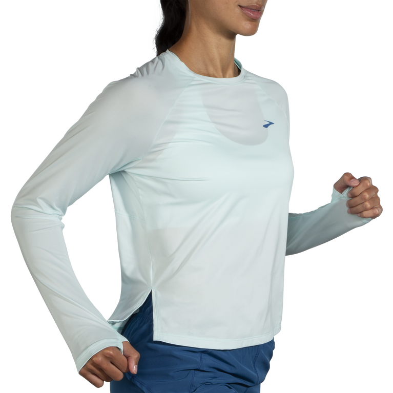 Brooks Sprint חינם שרוול ארוך קרח כחול