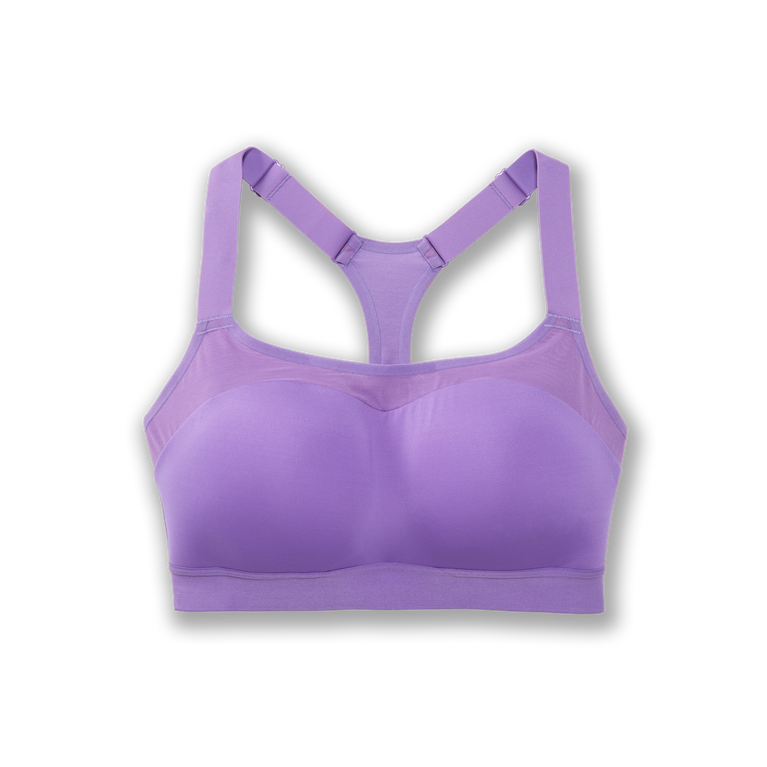 Brooks Darre Racerback Run Bra Heliotrope