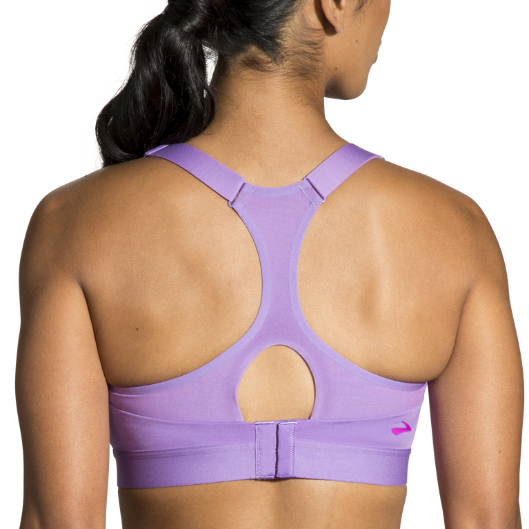 Brooks Darre Racerback Run Bra Heliotrope