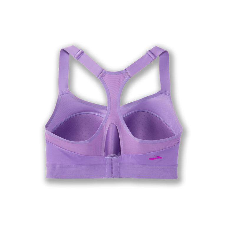 Brooks Darre Racerback Run Bra Heliotrope