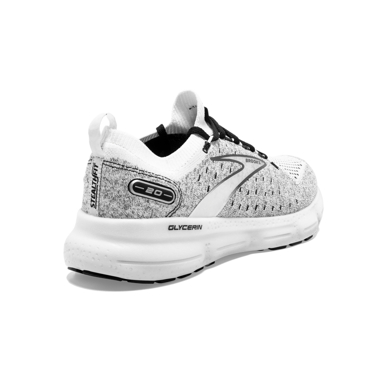 Brooks גליצרין Stealthfit 20 לבן-שחור
