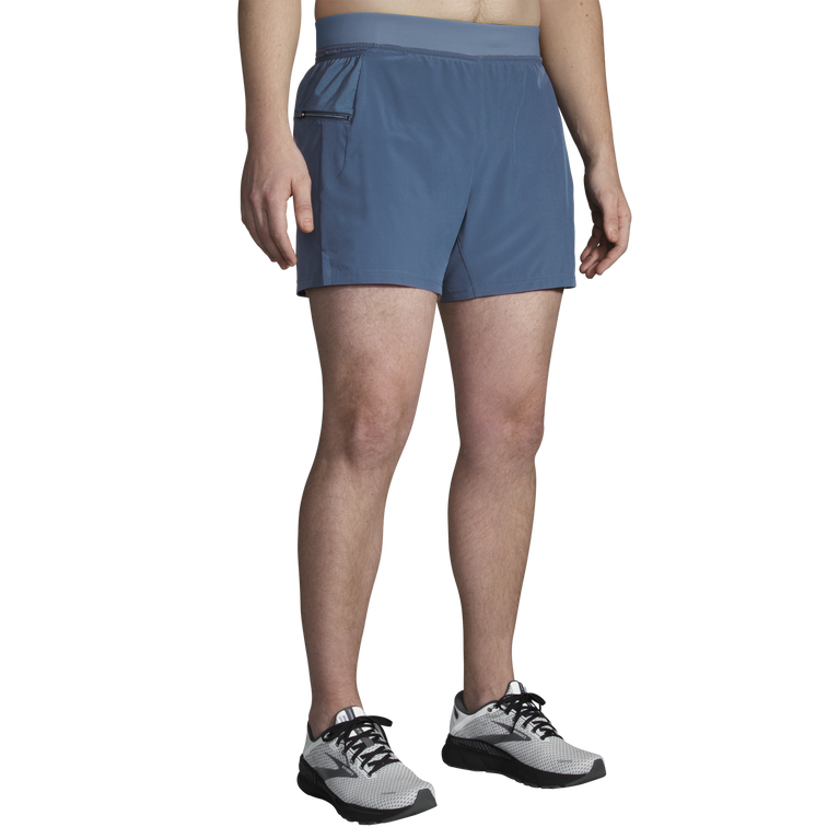 Brooks Sherpa 5 אינץ' 2 ב-1 בין ערביים קצרים-שחר