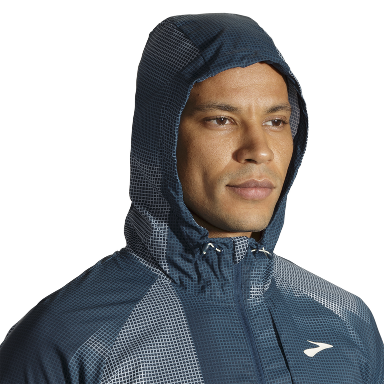 ז'קט חופה Brooks הדפס אינדיגו Rush גובה