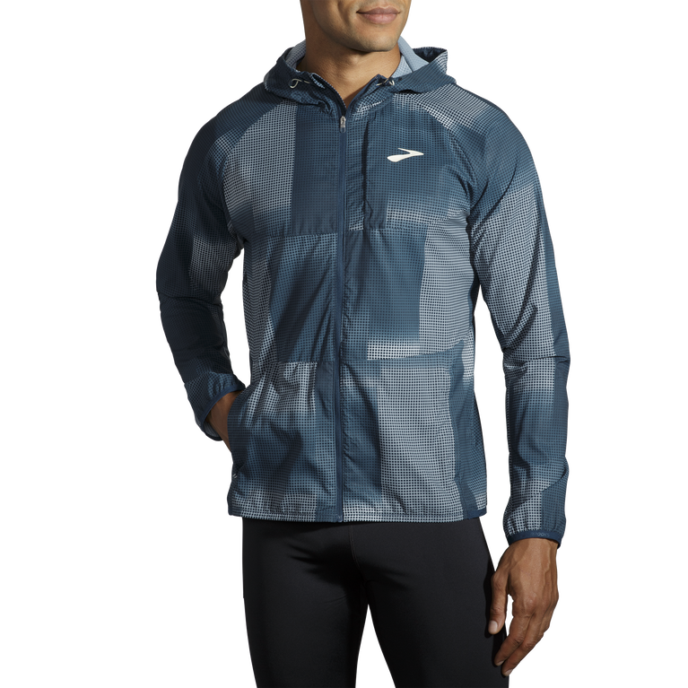 ז'קט חופה Brooks הדפס אינדיגו Rush גובה