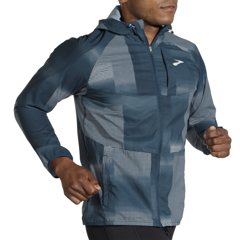 ז'קט חופה Brooks הדפס אינדיגו Rush גובה