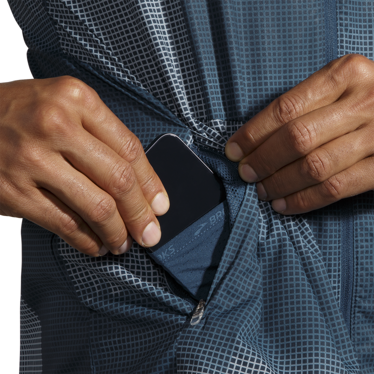 ז'קט חופה Brooks הדפס אינדיגו Rush גובה