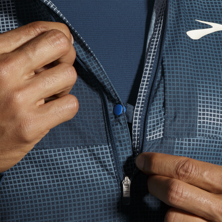 ז'קט חופה Brooks הדפס אינדיגו Rush גובה