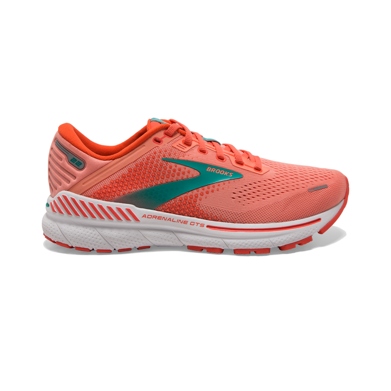 Brooks Adrenaline Gts 22 קורל-לבן