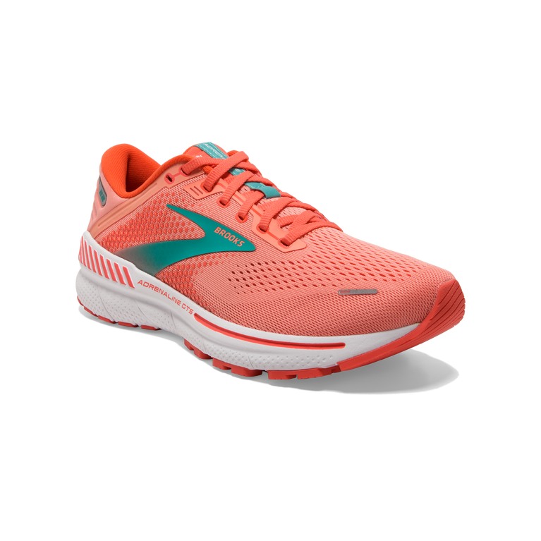 Brooks Adrenaline Gts 22 קורל-לבן