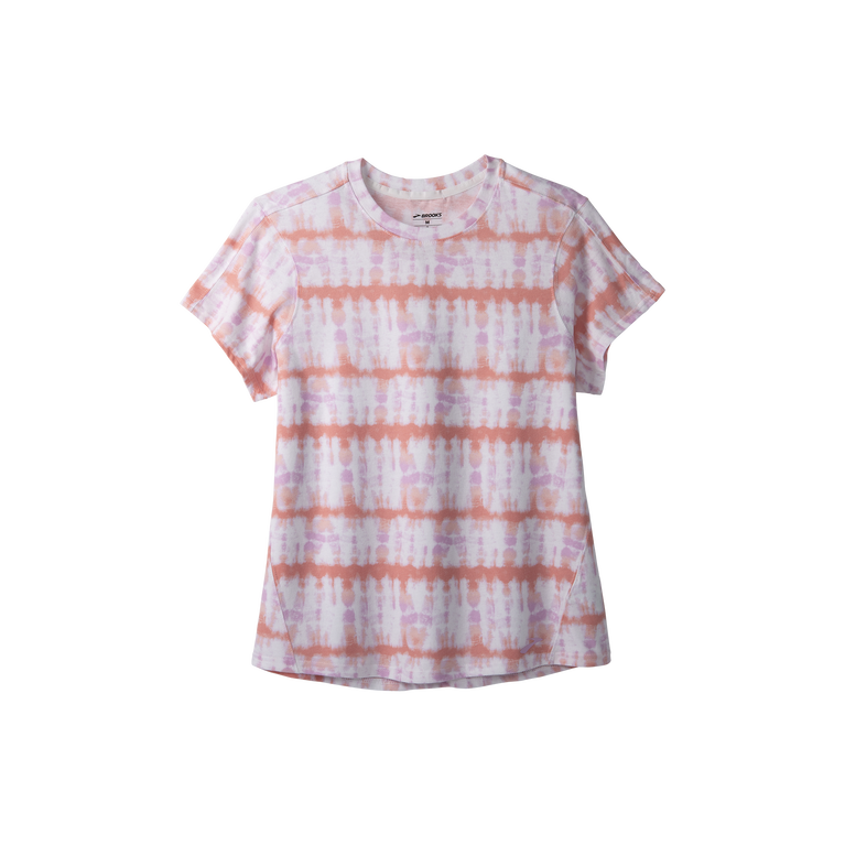 Brooks מרחק גרפי שרוול קצר עניבה צהובה צבע