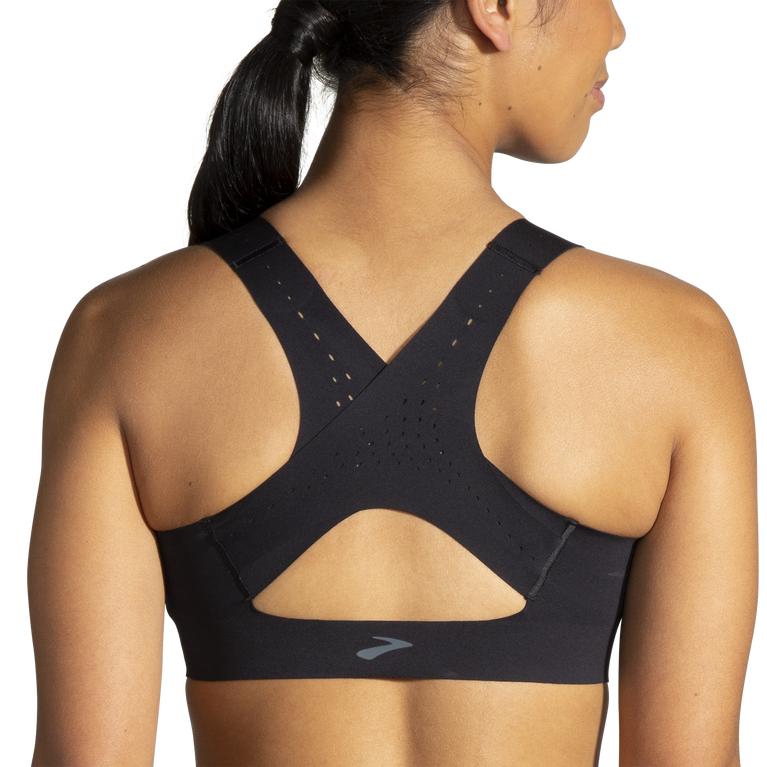 Brooks Dare Zip Run חזיית 2.0 שחורה