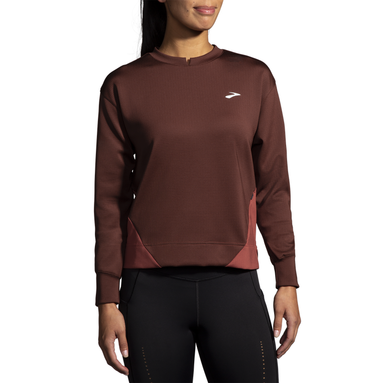 פלחים רצים בתוך סווטשירט לרוץ צימוק-נחושת