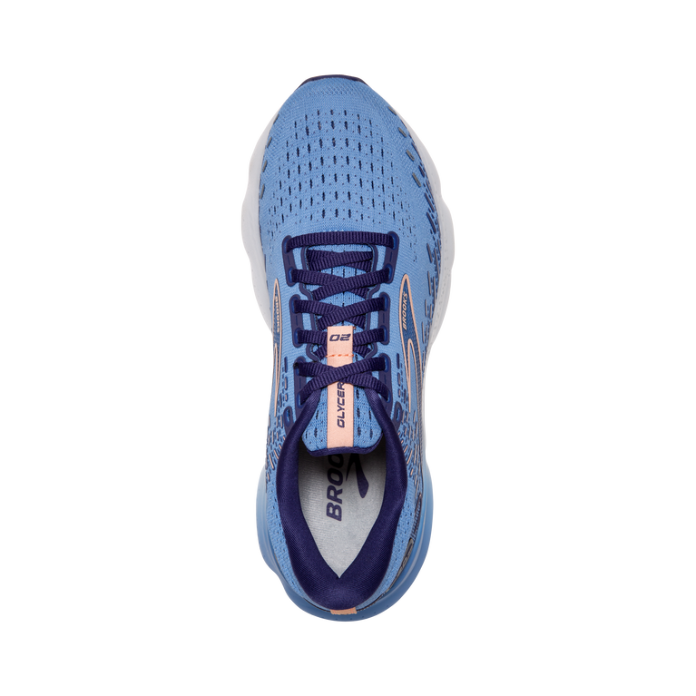 Brooks גליצרין 20 אושר כחול-אפרסק-לבן