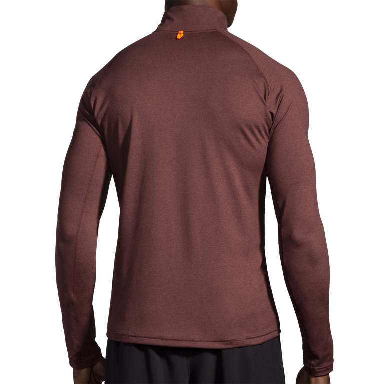Brooks Dash 1/2 Zip Heather Run צימוק