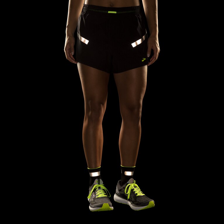 Brooks Carbonite 4 אינץ' חיי לילה שחורים קצרים