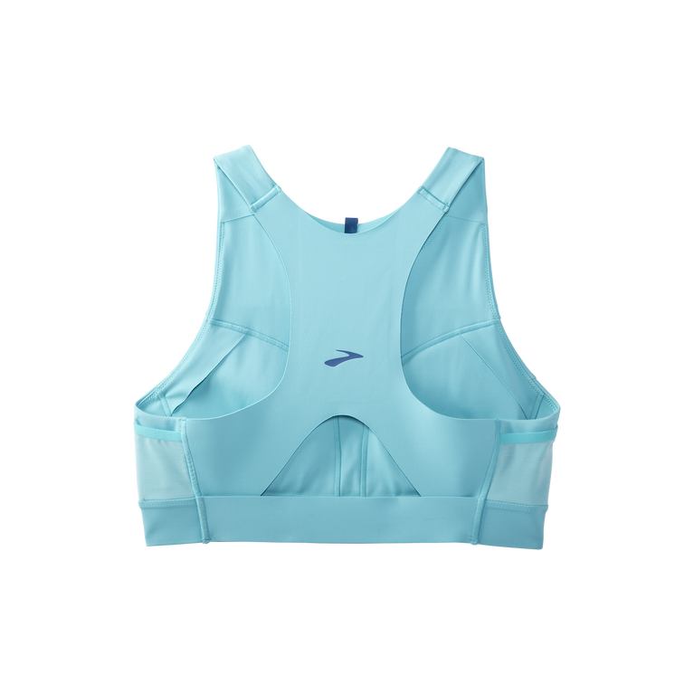 Brooks Drive חזיית ריצת 3 כיסים חיה צהבהב