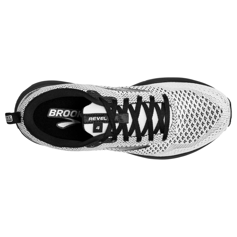 Brooks Revel 4 לבן-שחור
