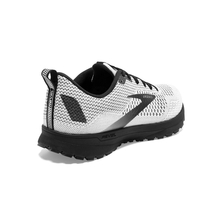 Brooks Revel 4 לבן-שחור