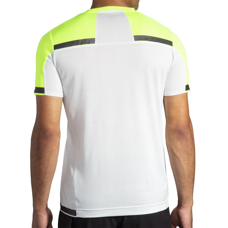 ברוקס קרבוניט שרוול קצר אפור קרח-ג'קארד חיי לילה