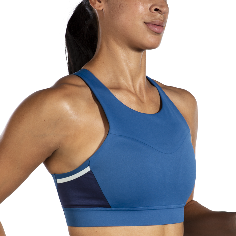 Brooks Drive חזיית ריצת 3 כיסים כחולה אפר-קרח כחול-צי