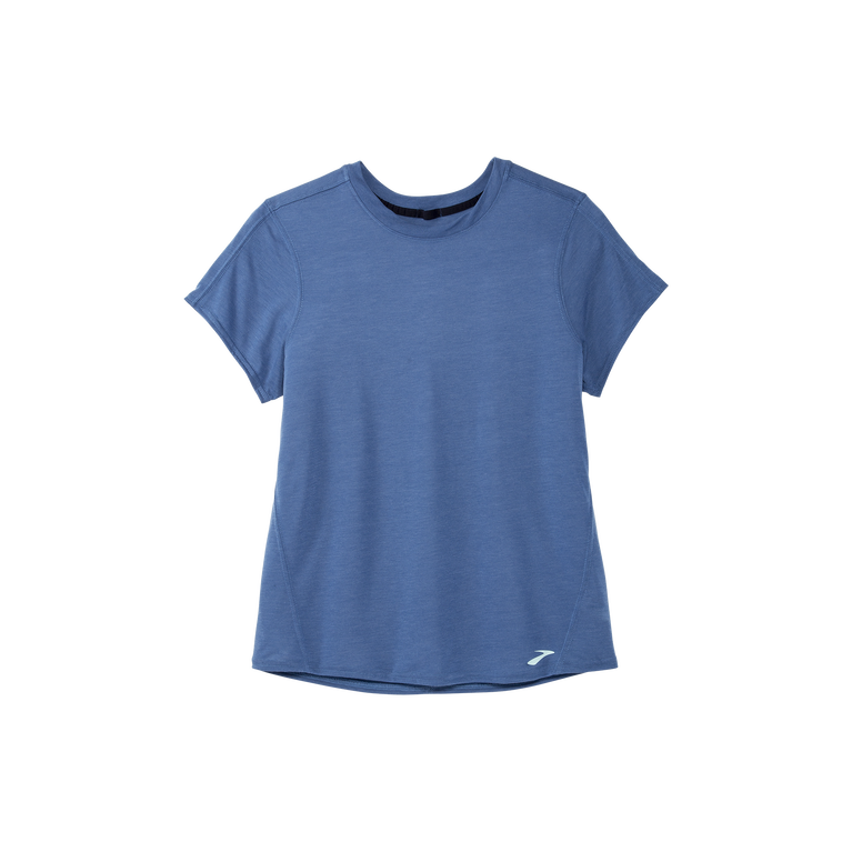 ברוקס מרחק שרוול קצר אפר כחול אפר