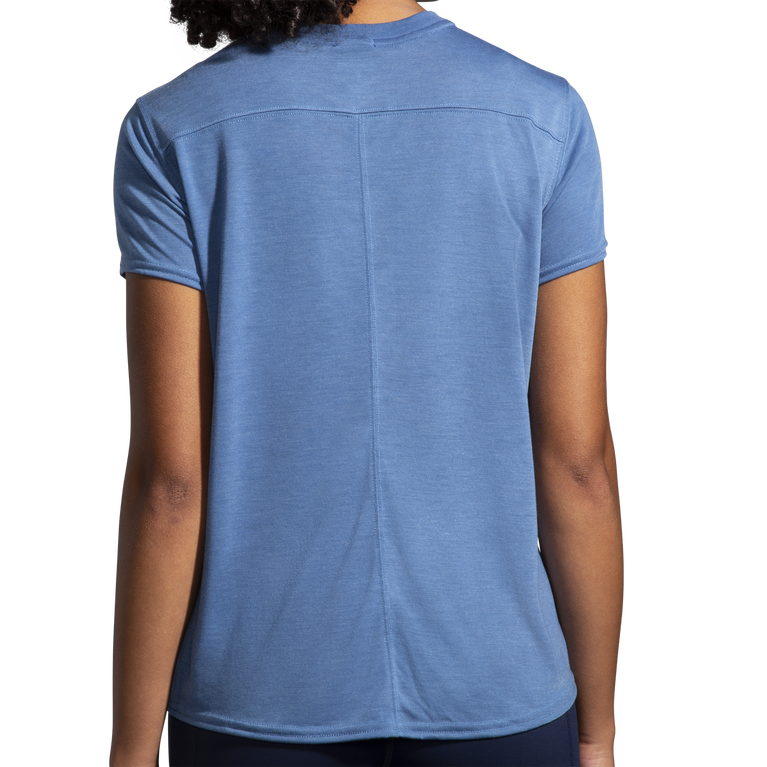 ברוקס מרחק שרוול קצר אפר כחול אפר