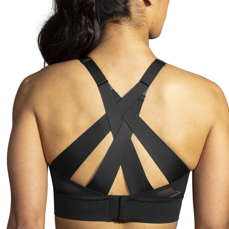 Brooks Drive Interlace Run חזייה שחורה